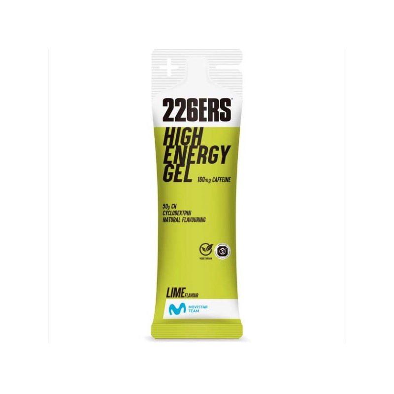 HIGH ENERGY GEL 76G CAFFEINE 160MG LIME